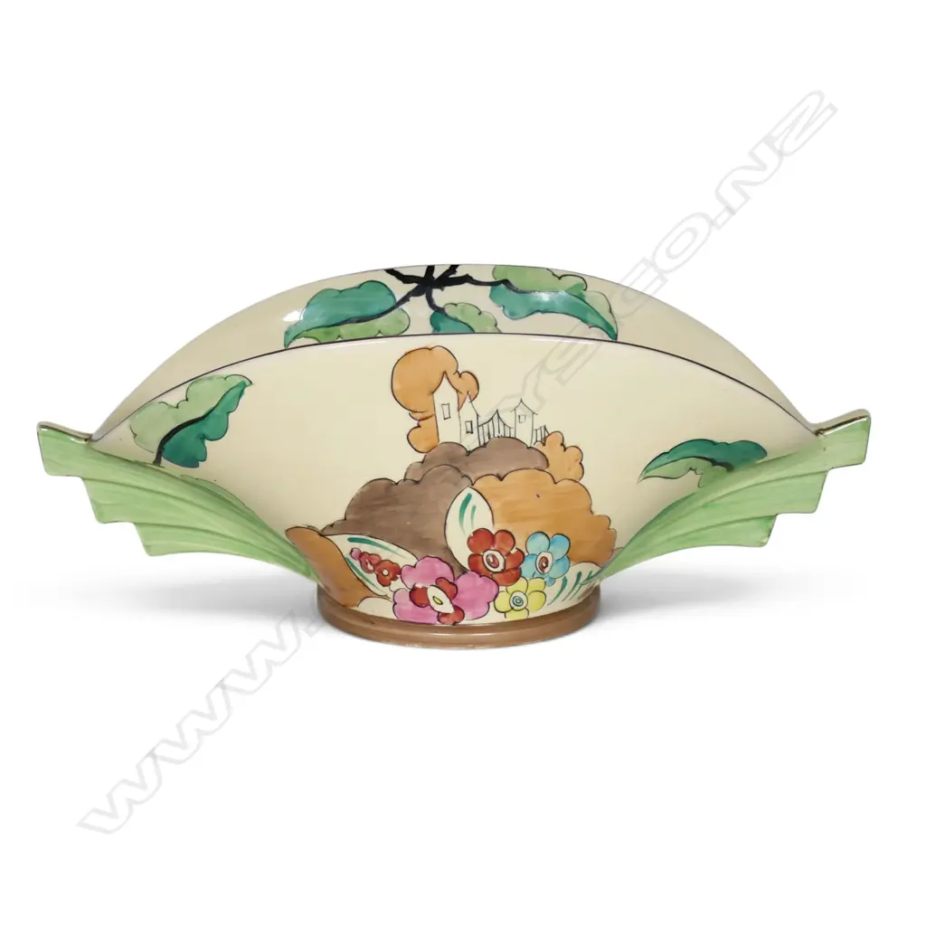 A Clarice Cliff Bizarre daffodil vase, Image 1++