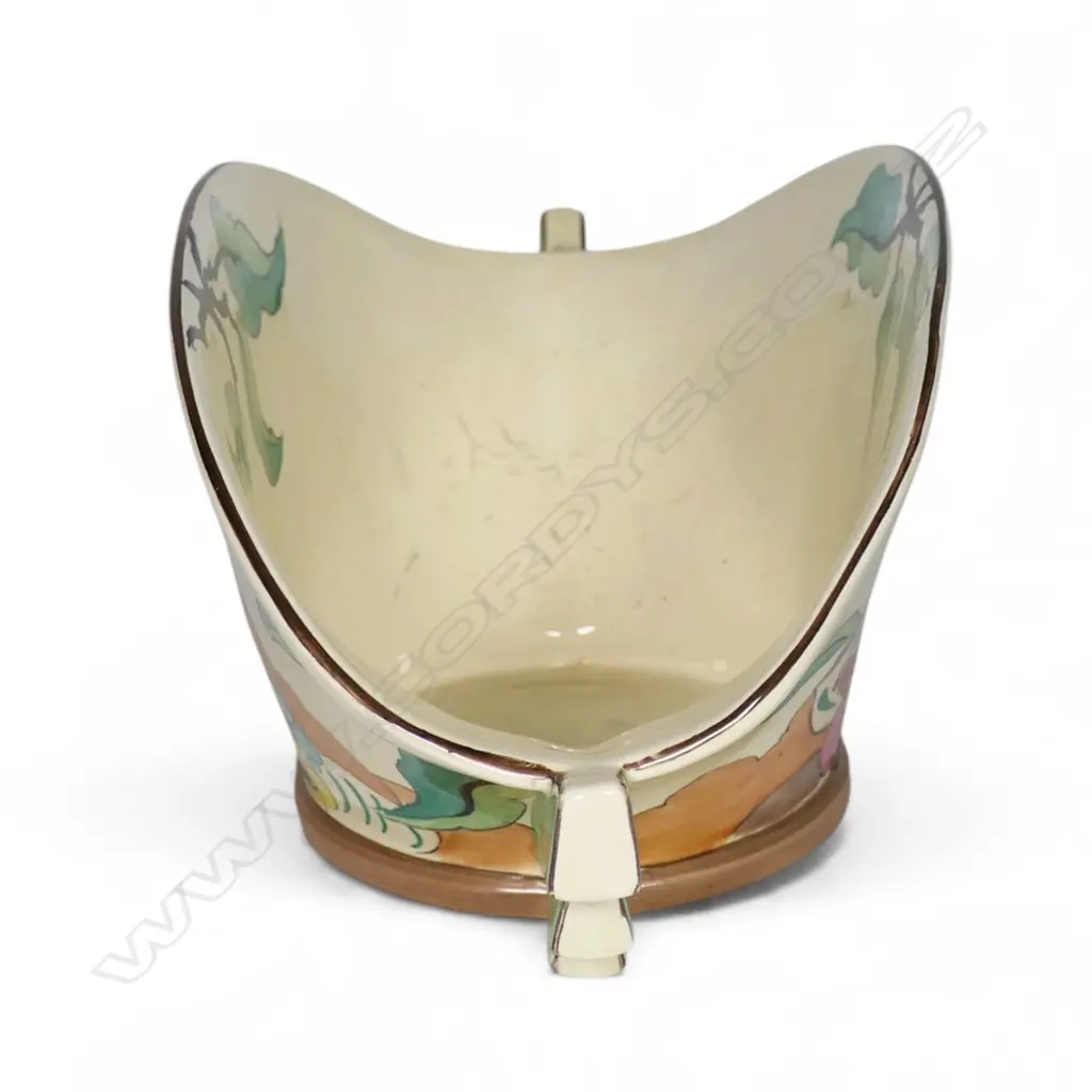A Clarice Cliff Bizarre daffodil vase, Image 1++