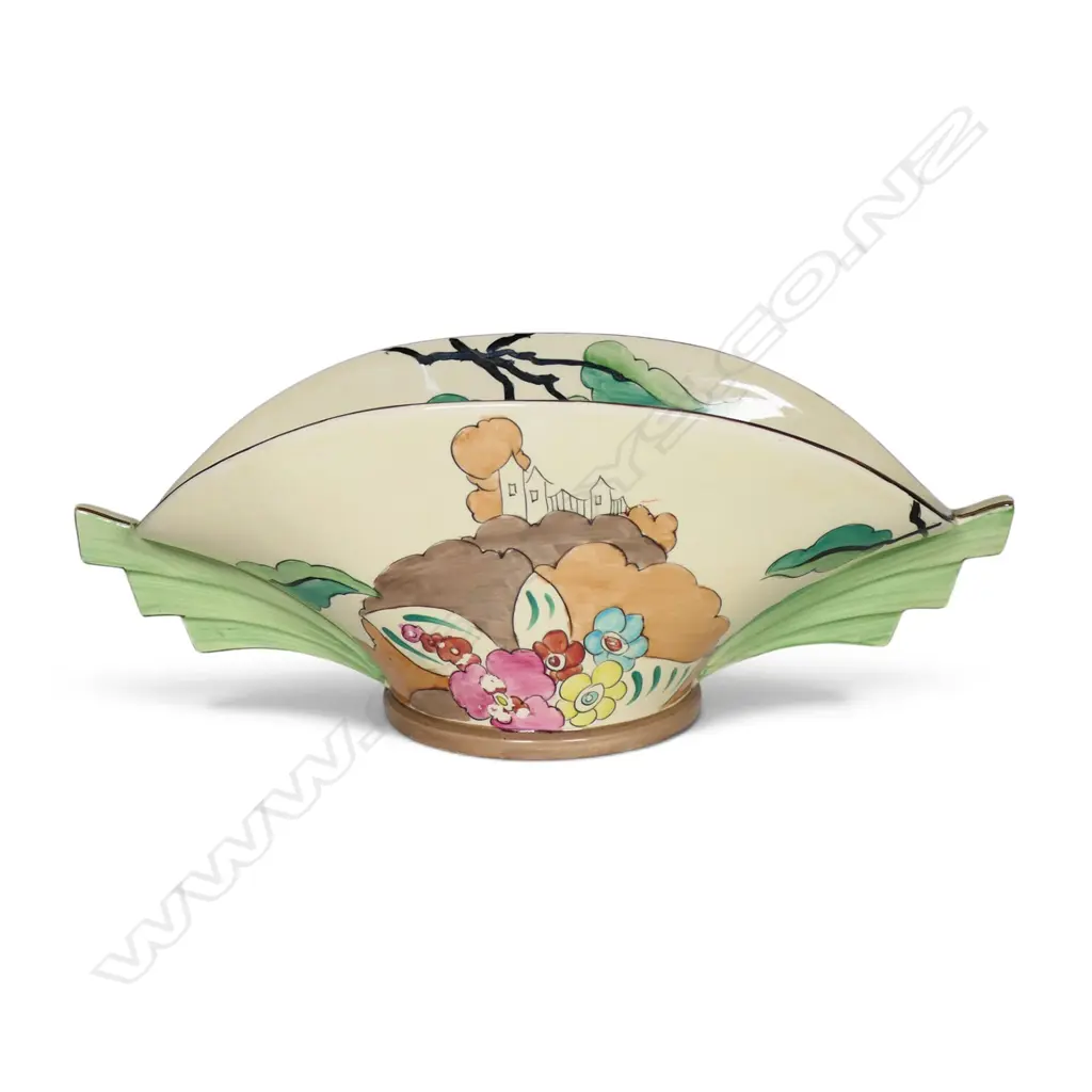 A Clarice Cliff Bizarre daffodil vase, Image 1++