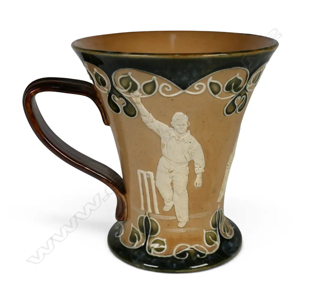 A rare Art Nouveau Doulton Lambeth mug, Image 1++