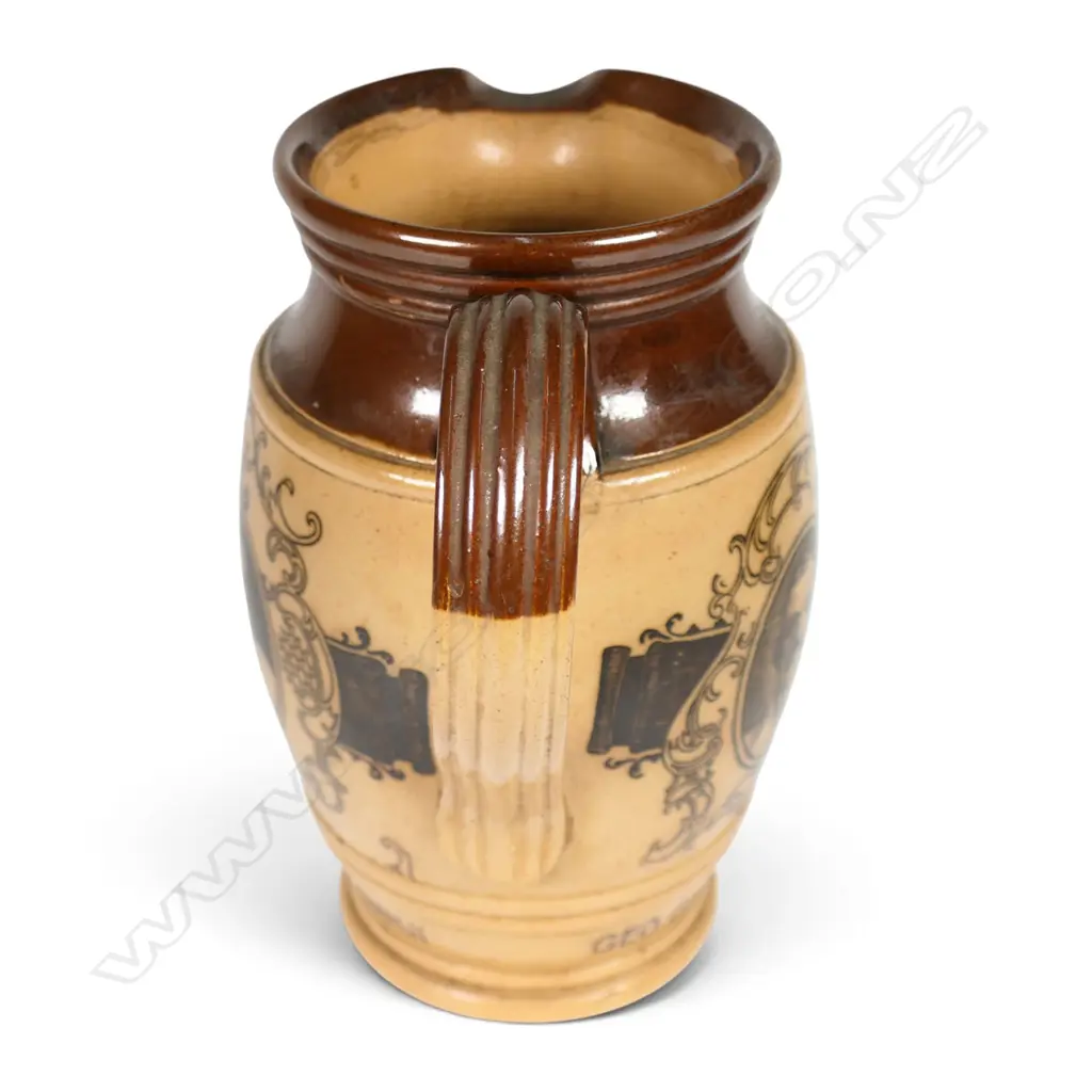 A Victorian Doulton Lambeth portrait jug, Image 1++