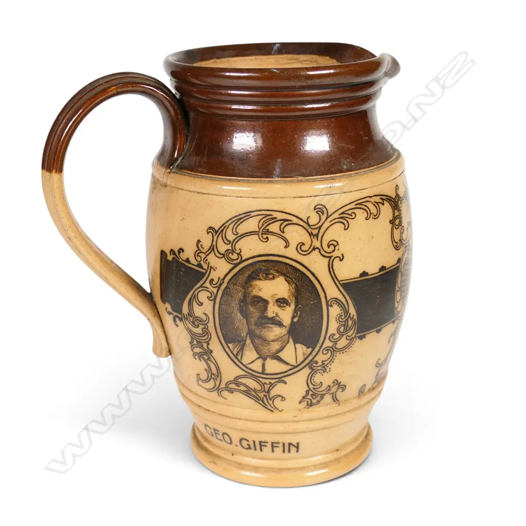 A Victorian Doulton Lambeth portrait jug, Image 1++