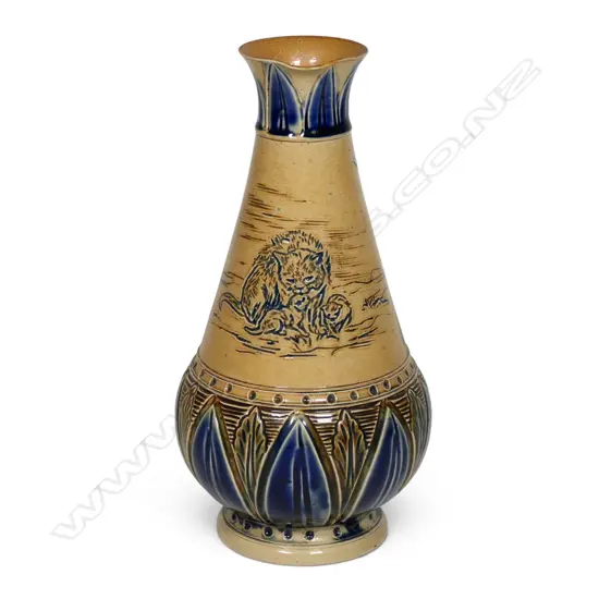 A Doulton Lambeth sgraffito Hannah Barlow jug,