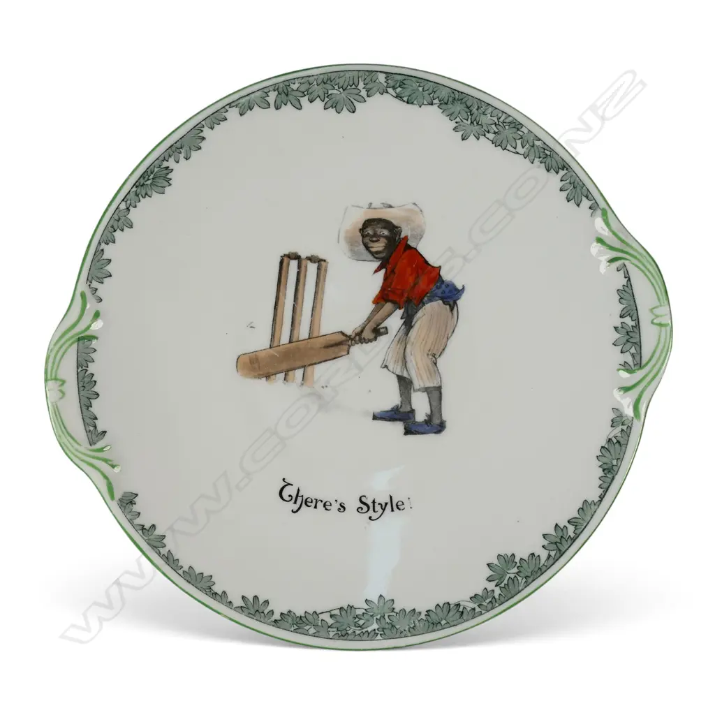 A rare Royal Doulton 'The All Blacks Team' cake plate, Image 1++