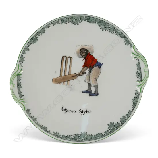 A rare Royal Doulton 'The All Blacks Team' cake plate,