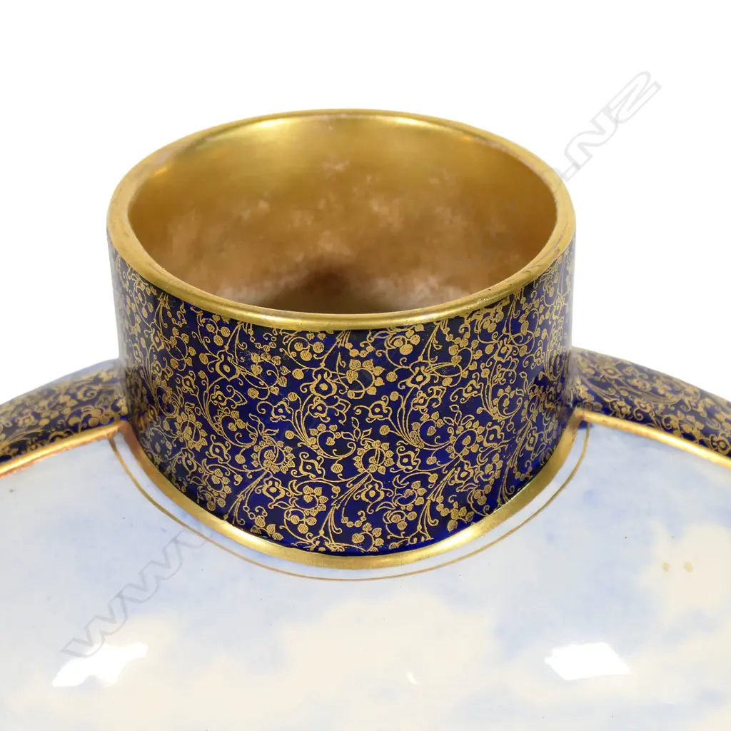 A Royal Doulton Blue Children 'moon flask' vase, Image 1++
