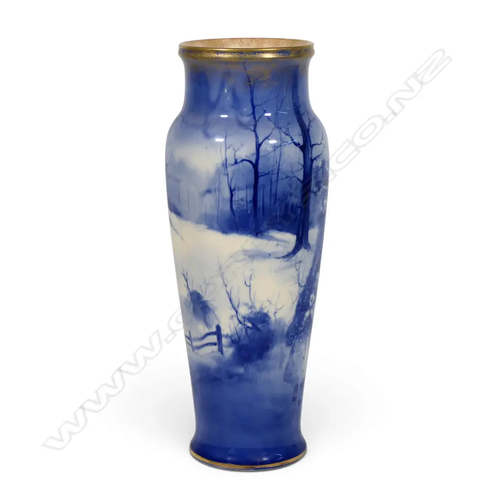A Royal Doulton tall Blue Children vase, Image 1++
