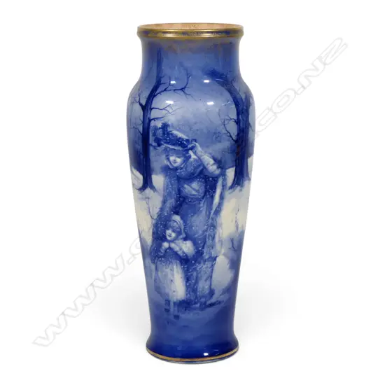 A Royal Doulton tall Blue Children vase,