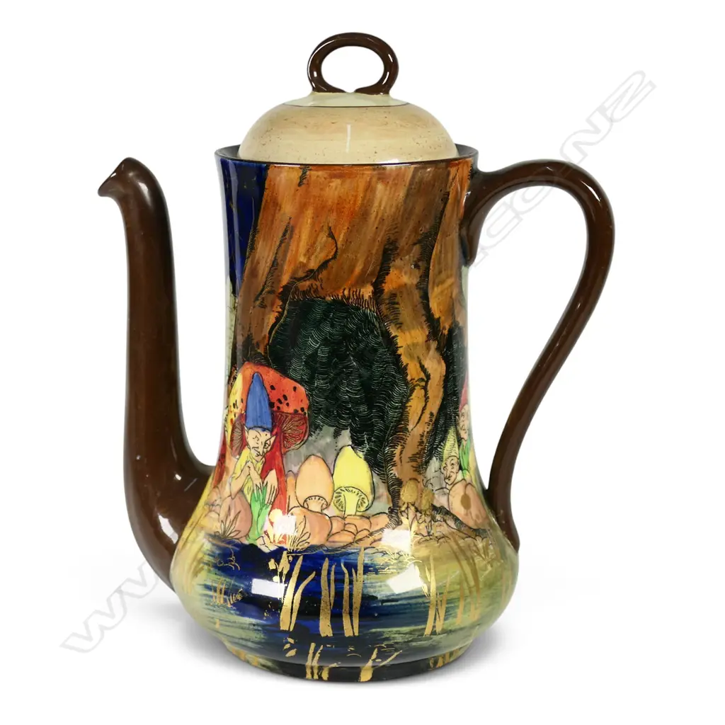 A Royal Doulton Gnomes coffee pot, Image 1++