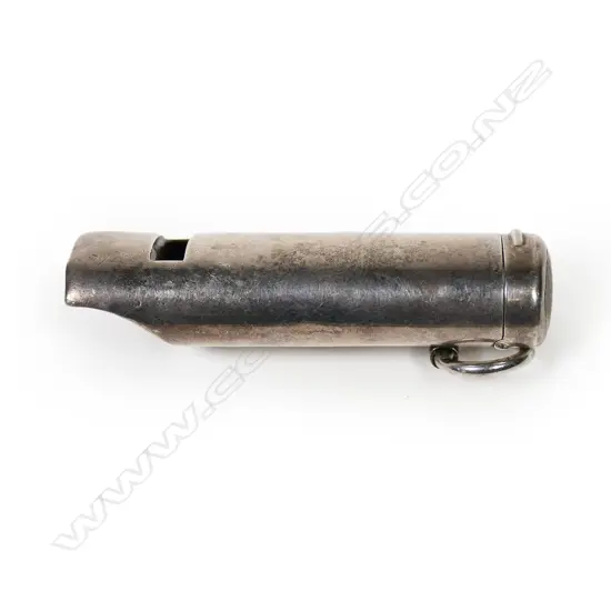 A rare Victorian silver combination vesta whistle,