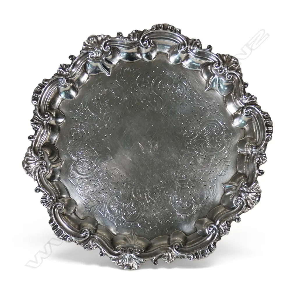 A William IV silver small salver, Image 1++
