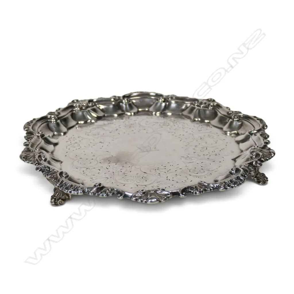A William IV silver small salver, Image 1++
