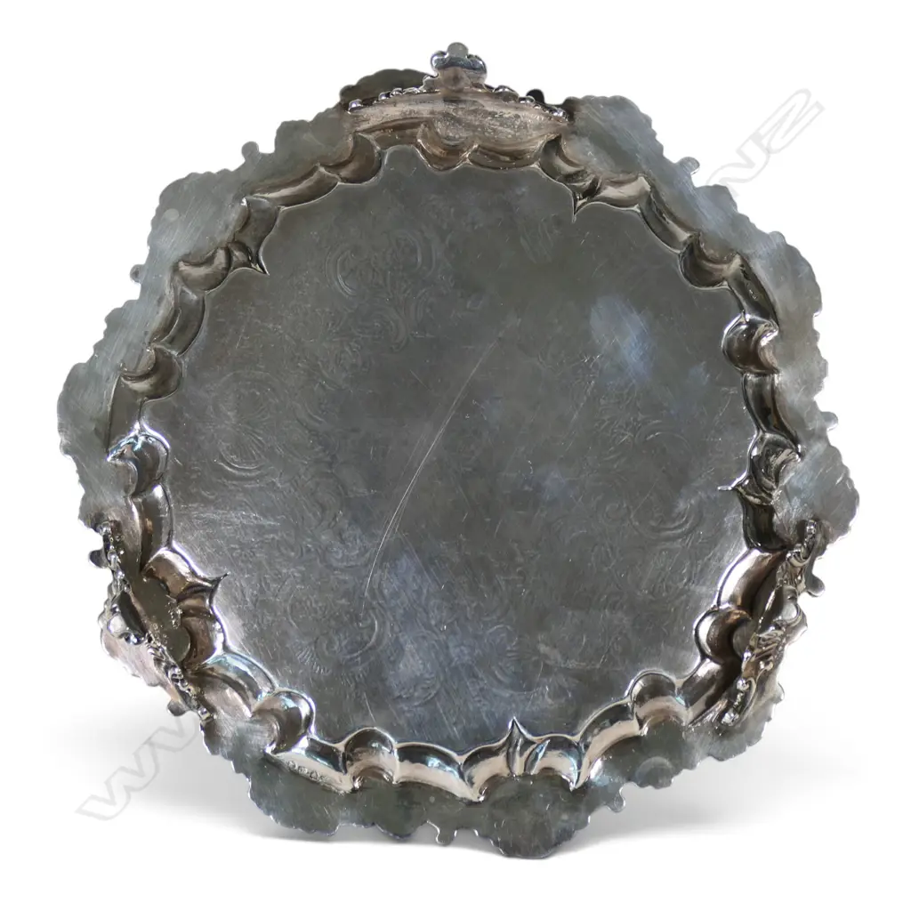 A William IV silver small salver, Image 1++