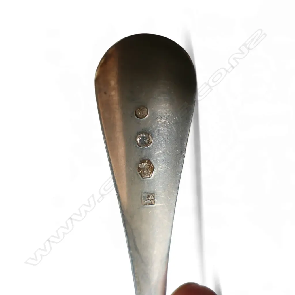 A quality 19thC faux tortoiseshell cased set of twelve 18thC Dutch silver teaspoons, Image 1++