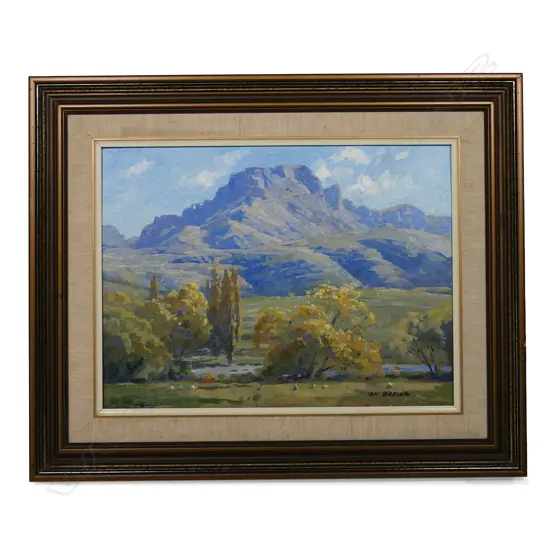 Ion Brown (NZ 1942-) 'Autumn Te Mata Peak',