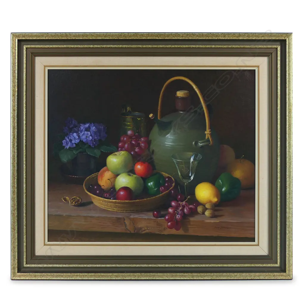 Ion Brown (NZ 1942-) - Untitled (Still life with fruit), Image 1++