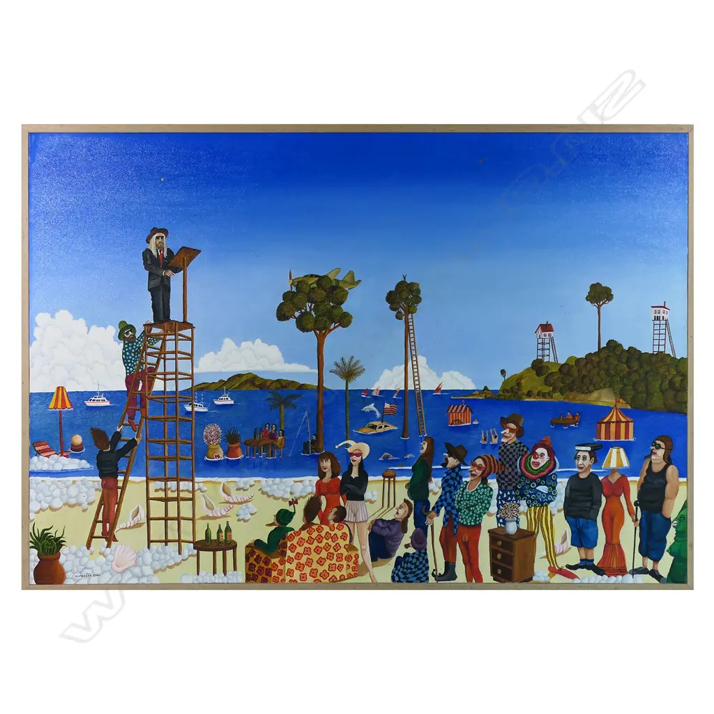 Michael Morgan (NZ 1952-2024) 'The Courts in Session', Image 1++