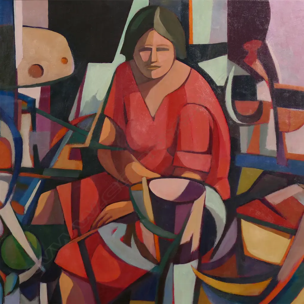 Paolo Canetti (Italy/NZ 1940-) 'Interno con figura', Image 1++