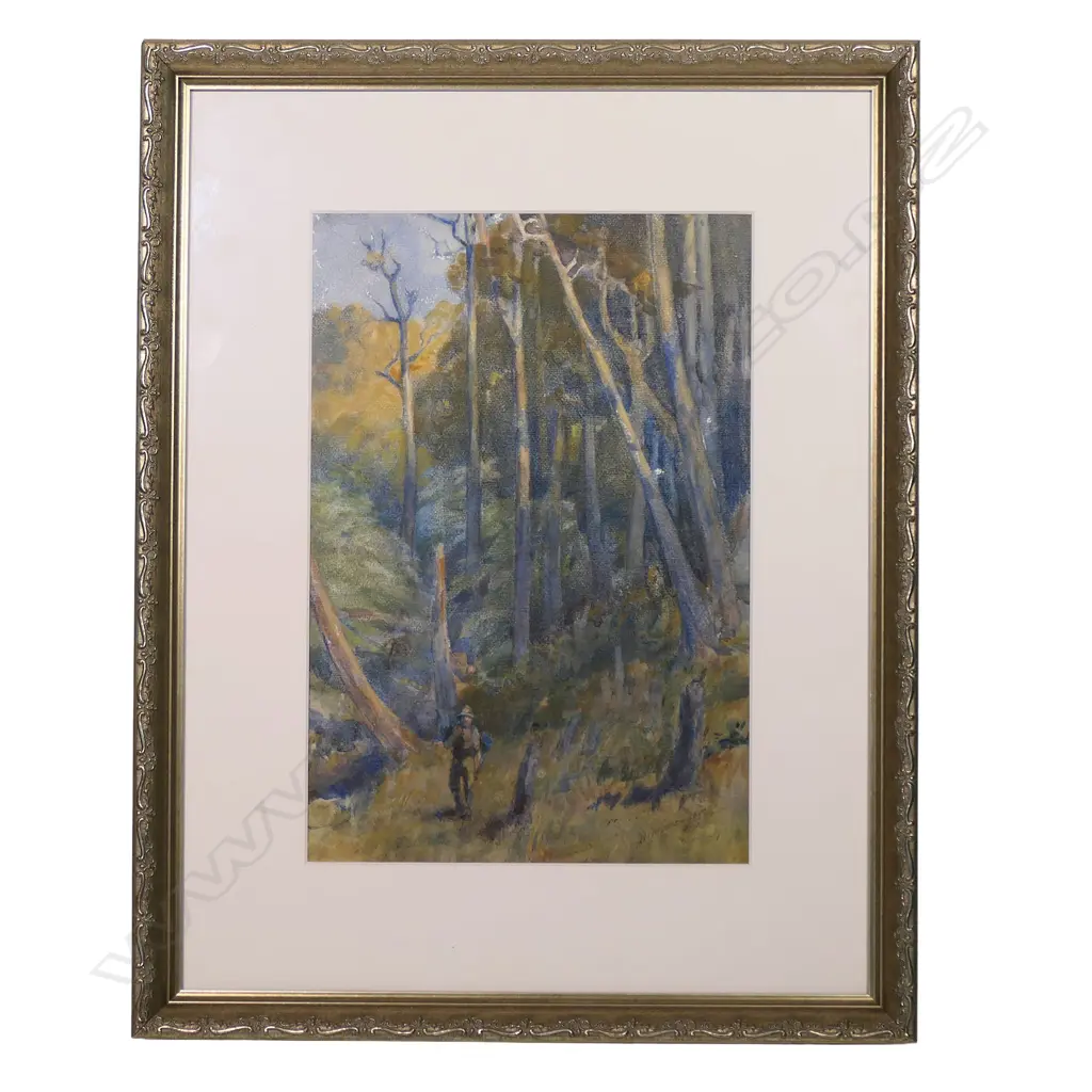 Horace Moore-Jones (UK/NZ 1868- 1922) 'Waitakere Landscape' Image 1++