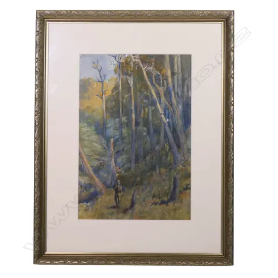 Horace Moore-Jones (UK/NZ 1868- 1922) 'Waitakere Landscape'