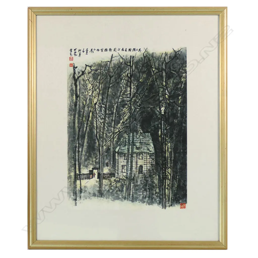 Li Keran 'Goethe's Writing Cabin' (1957), Image 1++