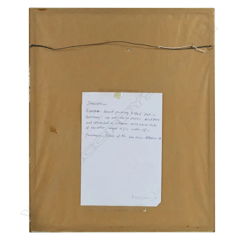 Li Keran 'Goethe's Writing Cabin' (1957), Image 1++