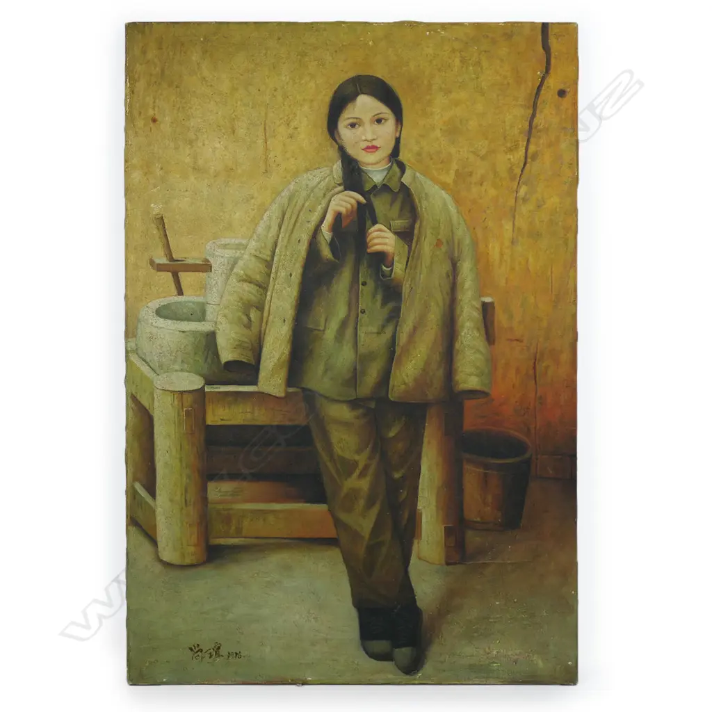 Attributed/after Jin Shangyi - Untitled Young Revolution Woman, Image 1++