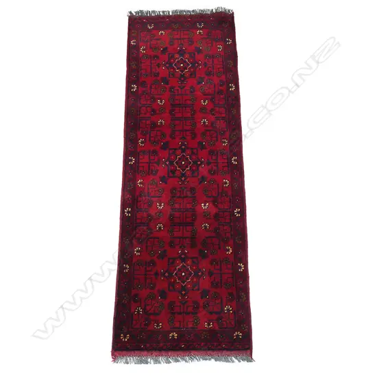 A small hand knotted Andkhoy runner,