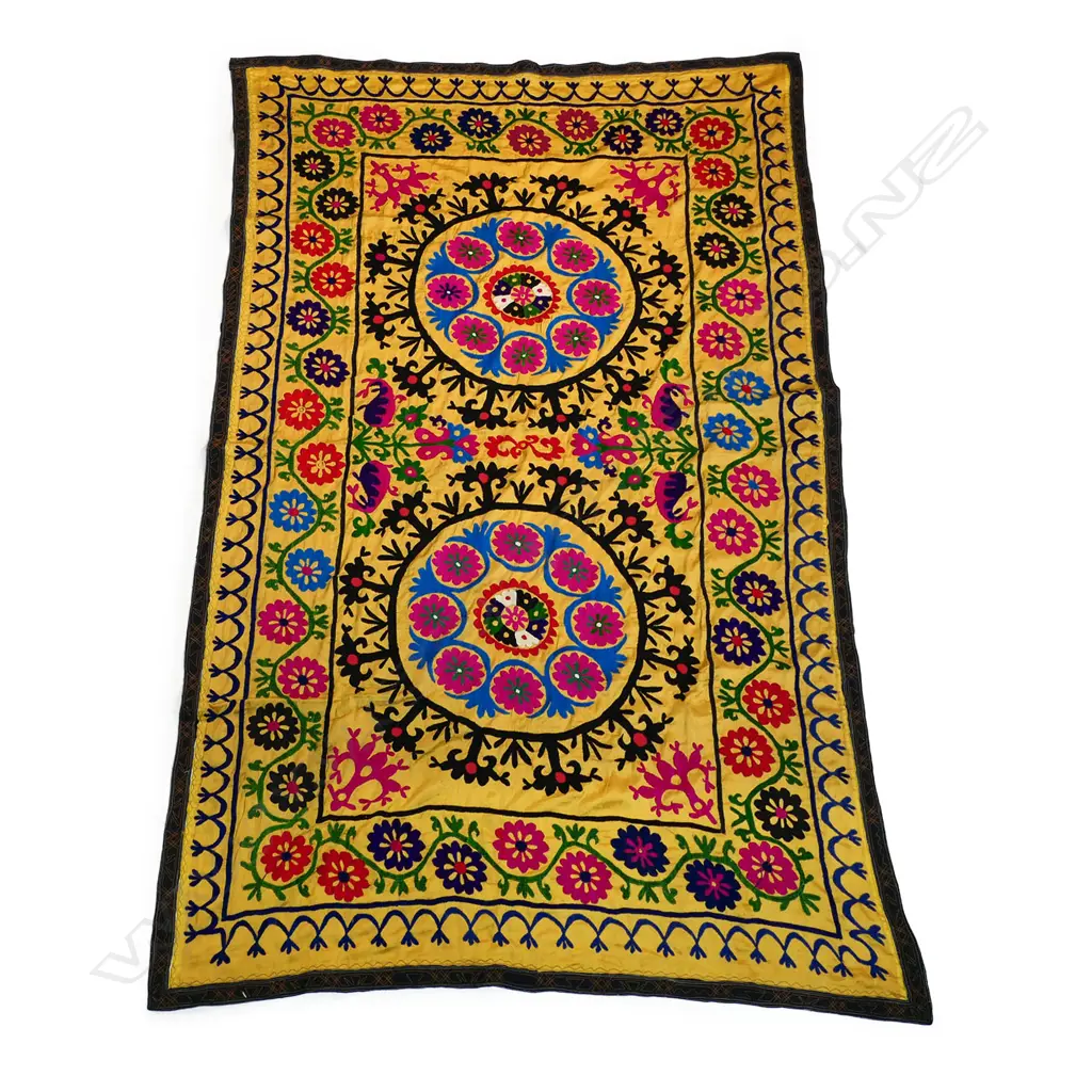 A hand embroidered Suzani panel, Image 1++