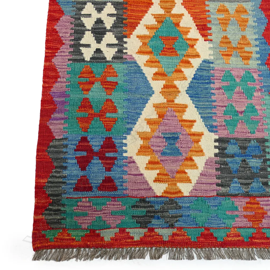 A hand knotted Kilim runner, Image 1++