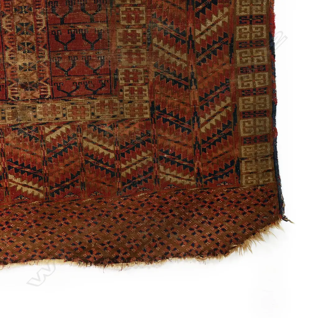 A 19thC hand knotted Engsi rug, Image 1++
