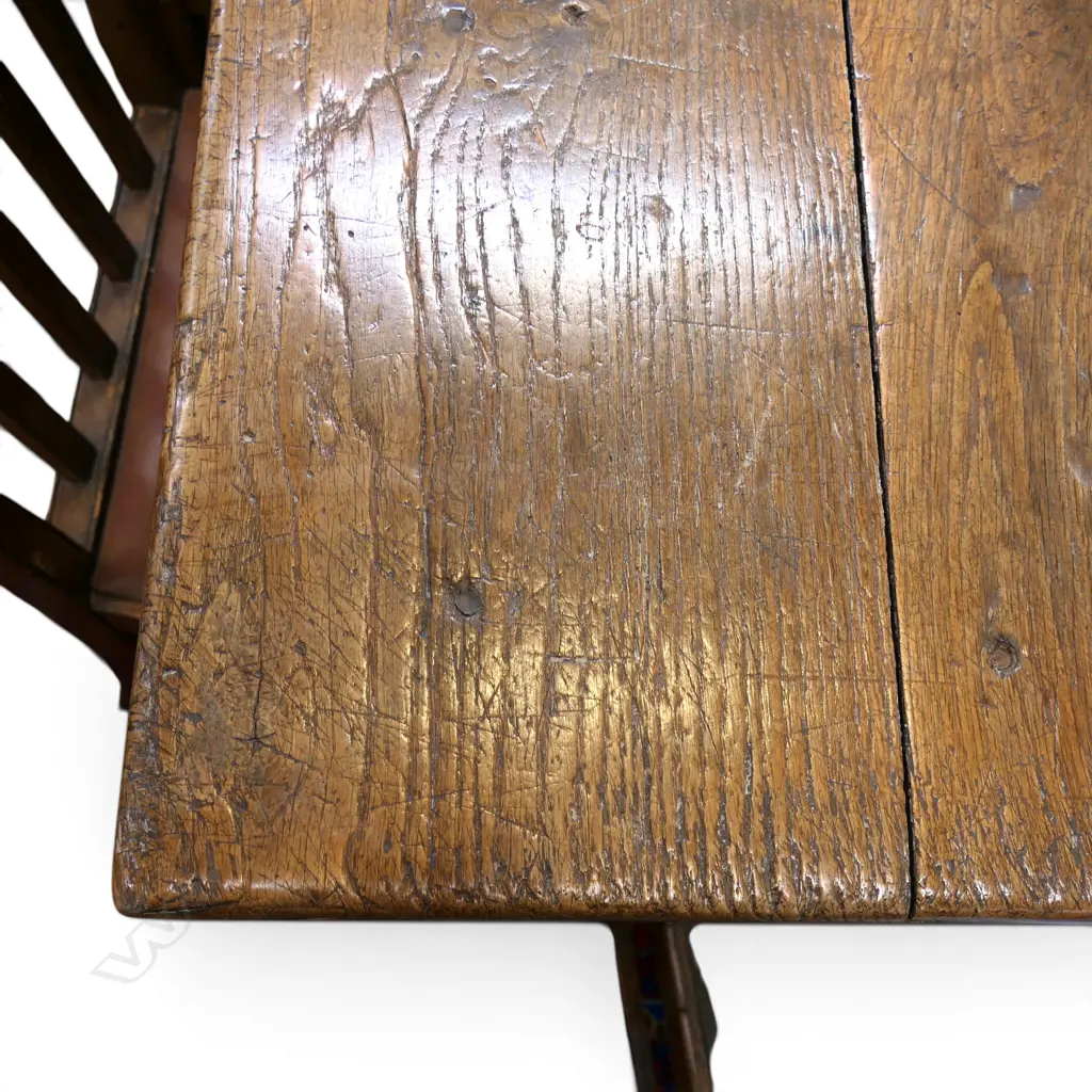A 19thC French provincial fruit wood table, Image 1++