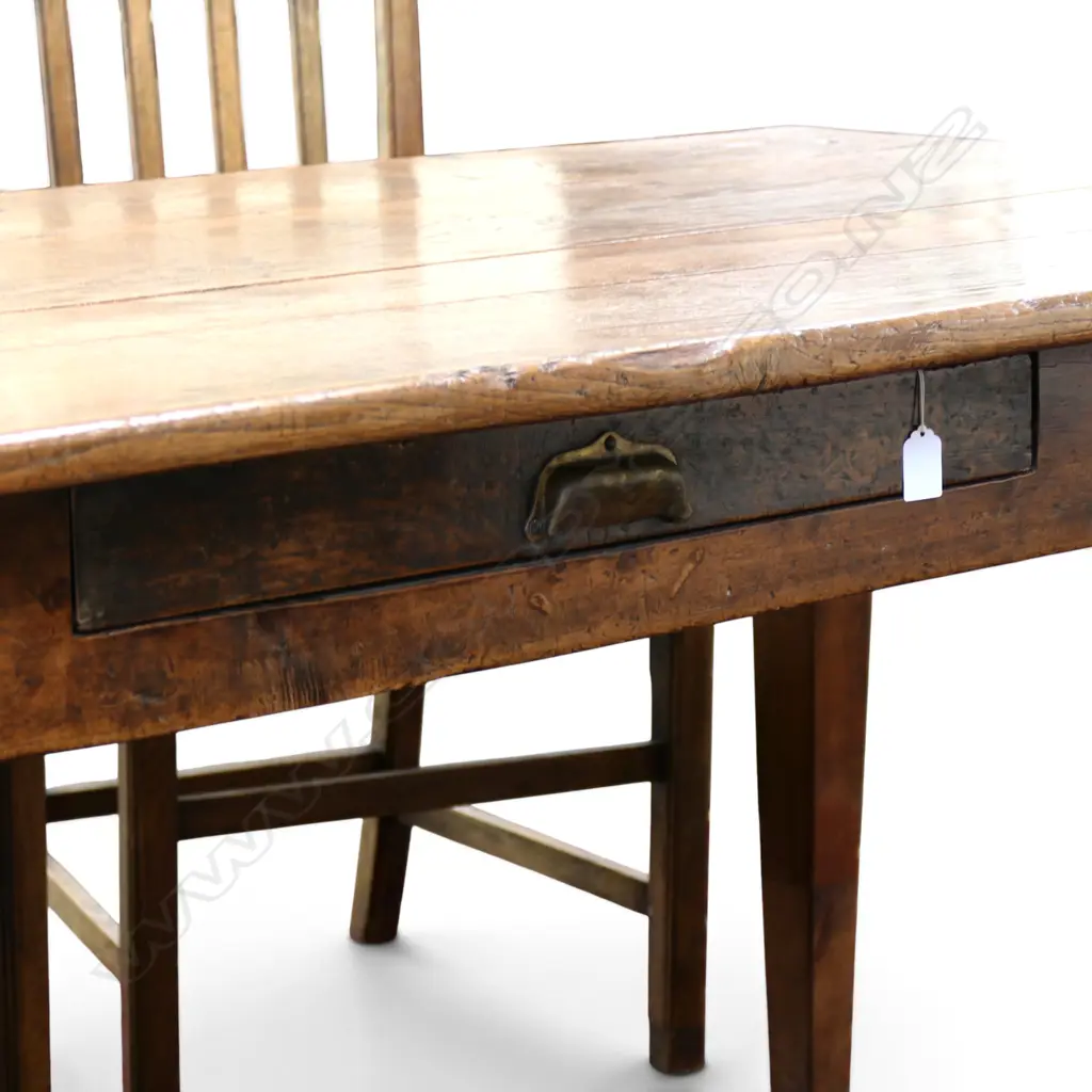 A 19thC French provincial fruit wood table, Image 1++