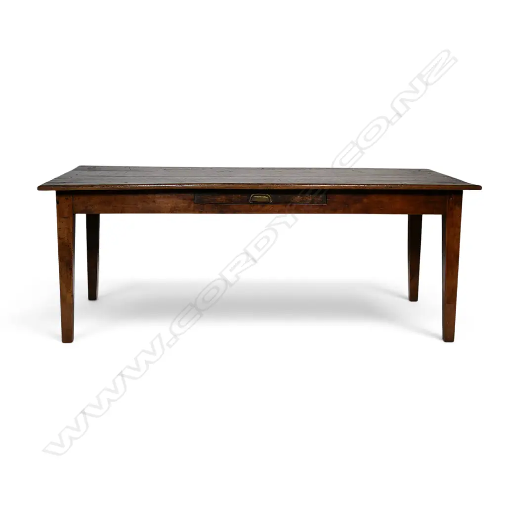 A 19thC French provincial fruit wood table, Image 1++
