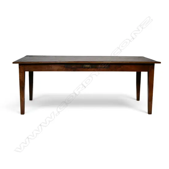 A 19thC French provincial fruit wood table,