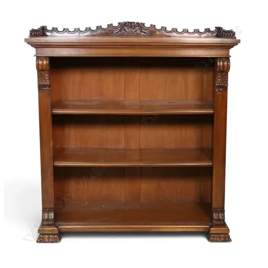 A Victorian mahogany bookcase,