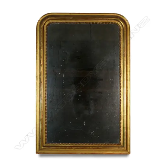 A large 19thC over mantel mirror,