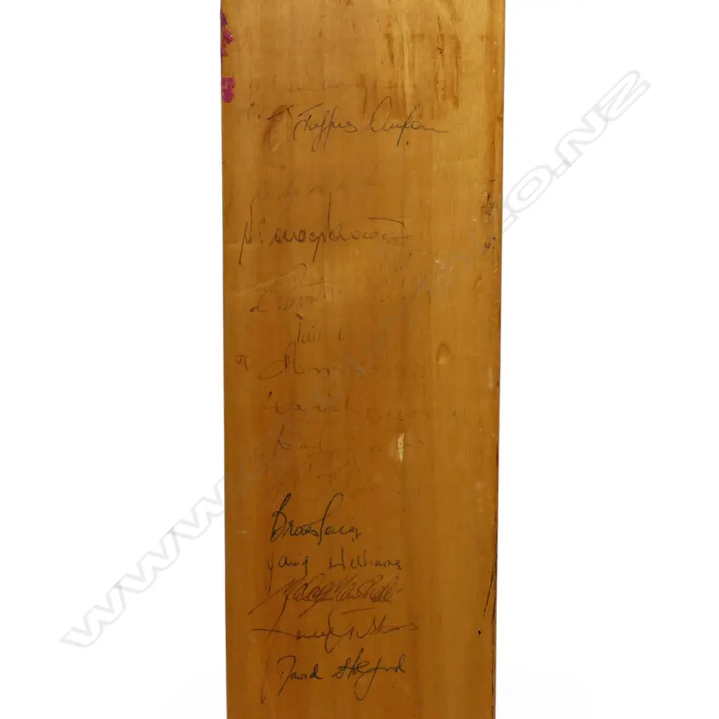 West Indies v England 1991 - a fully autographed Matchplay full size bat signed in ink with numerous signatures, Image 1++