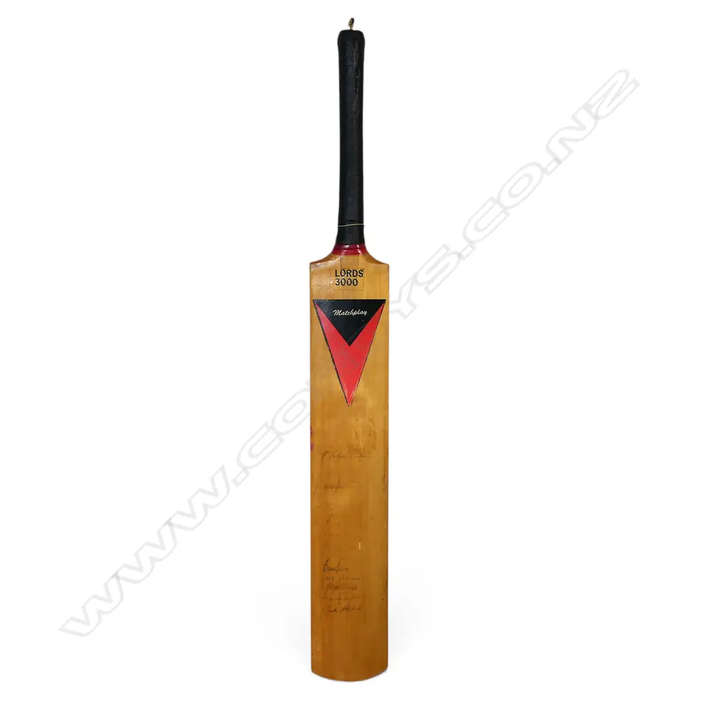 West Indies v England 1991 - a fully autographed Matchplay full size bat signed in ink with numerous signatures, Image 1++