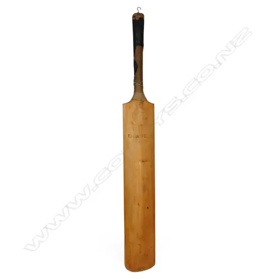 England v India 1982 - autographed Stuart Surridge full size bat signed in ink with numerous signatures,