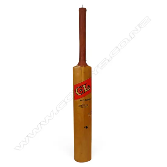 England v West Indies 1986 - autographed CL full size bat signed in ink by England team members,