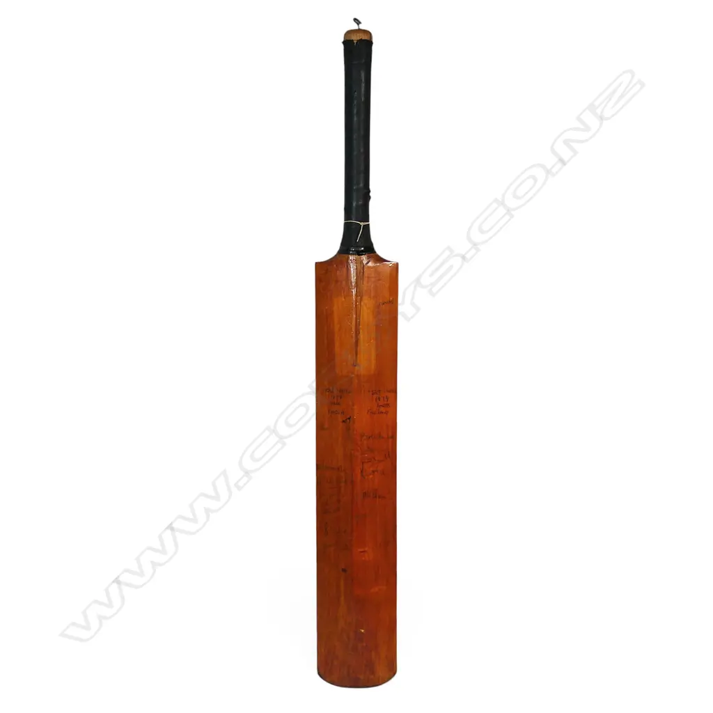 England v India 1979 and Middlesex v Yorkshire 1979 - autographed bat signed in ink on the face and reverse by players involved in these two separate series/matches, Image 1++
