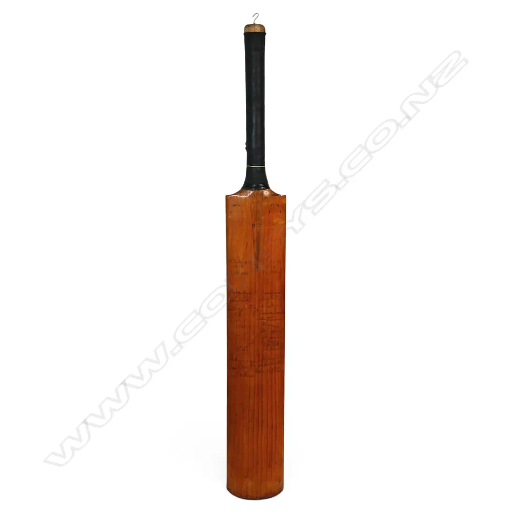 England v India 1979 and Middlesex v Yorkshire 1979 - autographed bat signed in ink on the face and reverse by players involved in these two separate series/matches, Image 1++