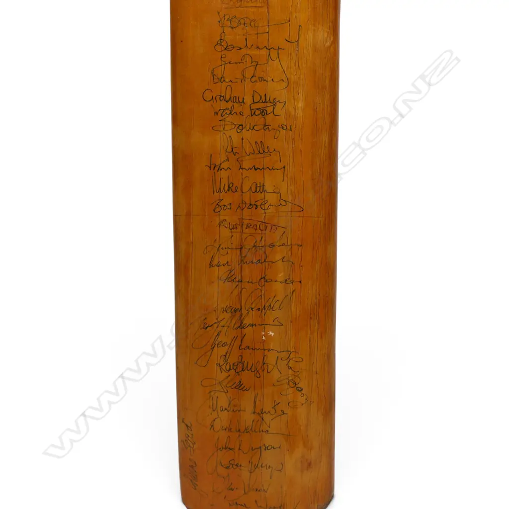 England v Australia 1981 - Australia v England 1981 - a fully autographed Duncan Fearnley full size bat signed in ink by many legendary players, Image 1++