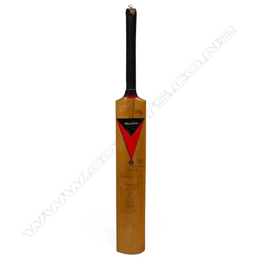 Hampshire v Surrey 1991 - autographed Lords 3000 - ¾ size bat signed in ink, Image 1++