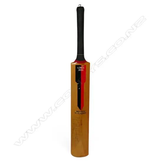 Sussex v Lancashire 1986 - autographed Lords 3000 - ¾ size bat signed in ink,