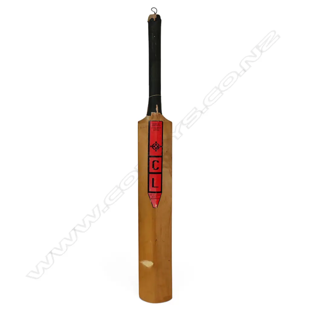Essex v Nottinghamshire 1985 - autographed CL Captain ¾ size bat signed in ink, Image 1++