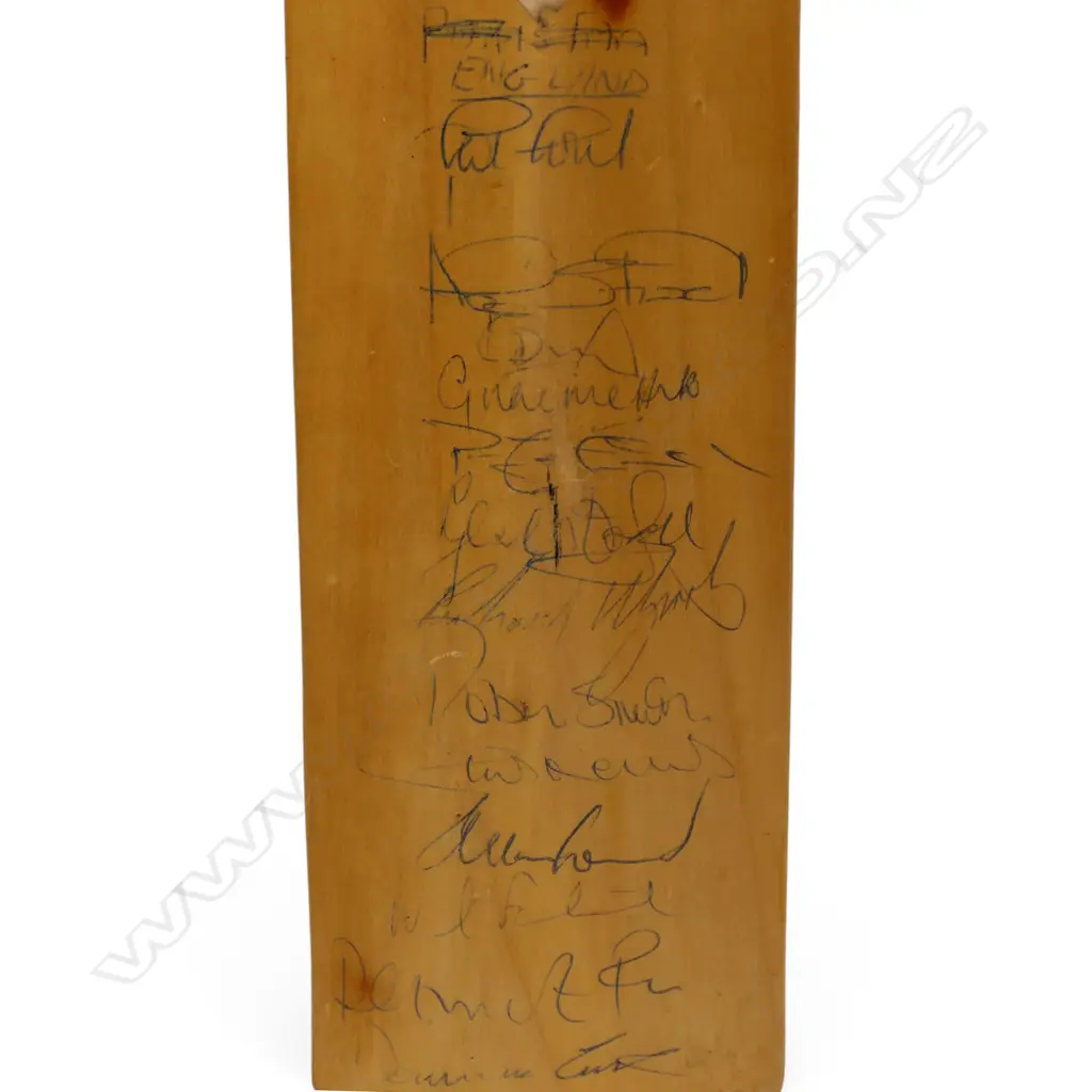 England v Pakistan 1992 - autographed Chad Valley Park junior size bat (720 mm) signed in ink, Image 1++