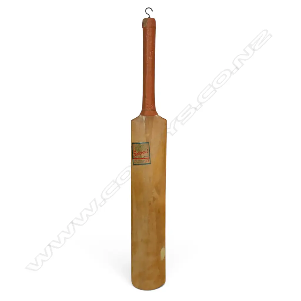 Nottinghamshire v Essex Cup Final 1989 - autographed unbranded junior size bat (715 mm) signed in ink, Image 1++