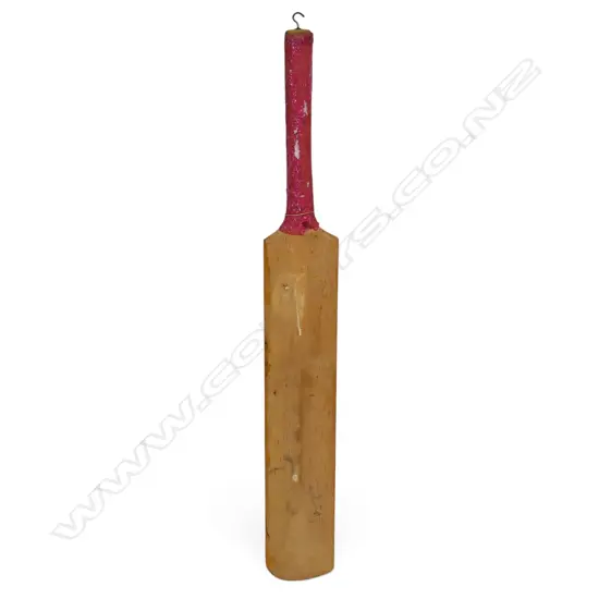 England v Sri Lanka 1988 - autographed unbranded junior size bat (720 mm) signed in ink by members of both teams,